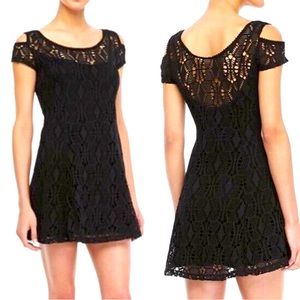 Free People Kiss the Sun Lace Crochet Mini Dress Medium